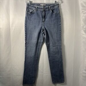 Chico's Platinum Denim Jeans Women's Cotton Size 1 Blue